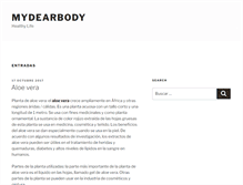 Tablet Screenshot of es.mydearbody.com